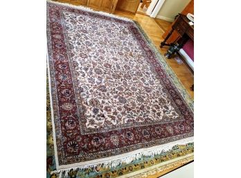 This Vintage Rug Is In Soft Muted Tones Of Mauve Blue Gray