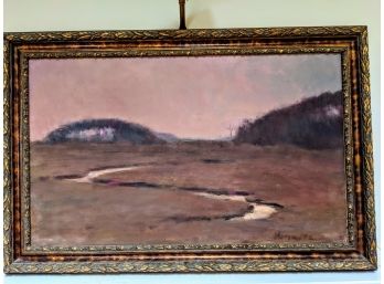 'Marsh Dusk'  By Larry Horrowitz Oil On Canvas  Appraised For $4,000