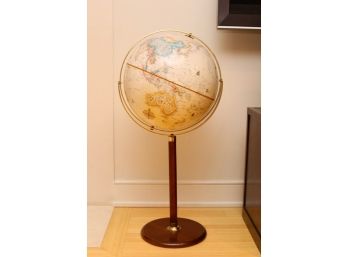Repogle Gold Tone 16' World Classic Series Globe On A Pedestal