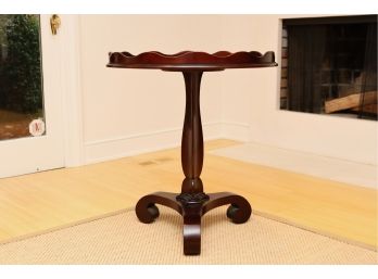 Baker Pedestal End Table Imported From Indonesia