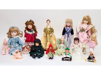 Group Of 15 Dolls