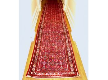 Antique Hand Knotted Kerman Runner