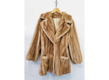 Vintage Mincara Russel Taylor Faux Mink Fur Coat