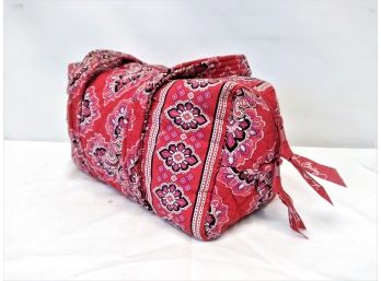 Vera Bradley Paisley, Floral, Double Handle Duffel Shoulder Handbag