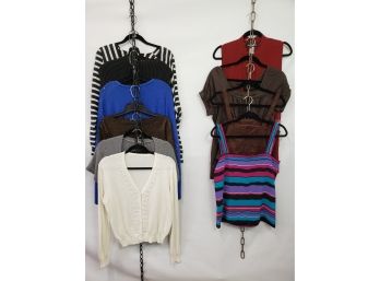 Cute Mix Of Ten Ladies Blouses, Tops & Sweaters