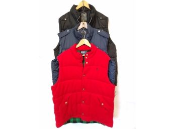 3 Men's Winter Vests; Polo, Coogi, PjMark