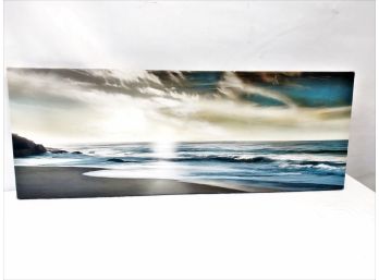 Seaside Sunset Stretched Canvas Print
