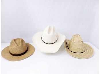 3 Men's Western Cowboy Hats