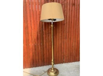 Heavy Brass Floor Lamp