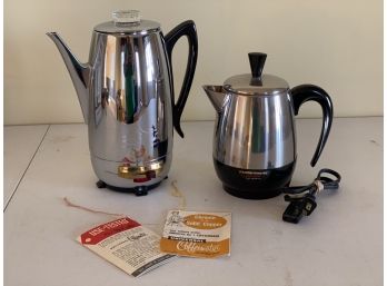 Vintage Electric Percolator Coffee Pots