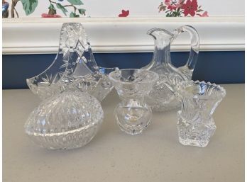 Collection Of Petite Vintage Crystal Pieces