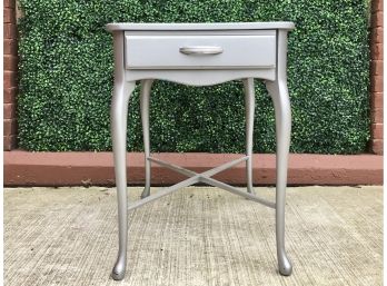 Silver Painted Side Table