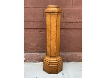 Antique Oak Pedestal