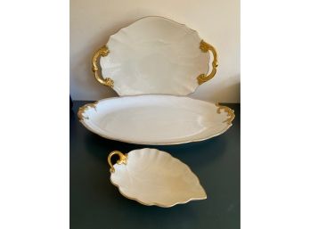 Limoges & Lenox China With Gold Accents