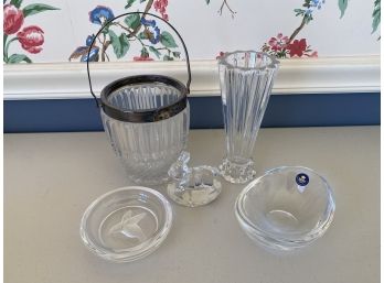 Collection Of Vintage Crystal And Cut Glass Items