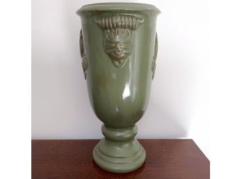 Mossy Green Decorative Ceramic Urn / Vase