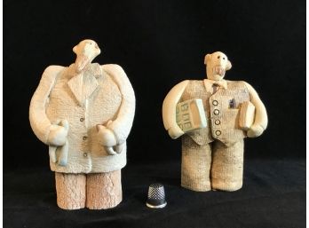 Two Whimsical Clay Characters