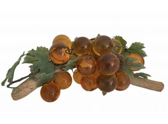 MCM - Large Amber Grapes On Log