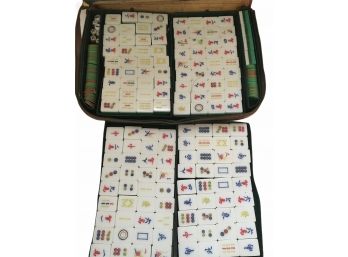 Vintage Mahjong Set -complete