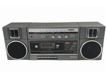 Cool Vintage Panasonic Radio W/  Two Speakers (A)
