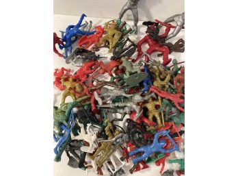 (C) Huge Lot  Vintage 1960s Knights, Gladiators Play Figures