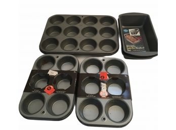 NEW 8 Pcs - Baker's Heritage Silverstone Baking Pans Lot