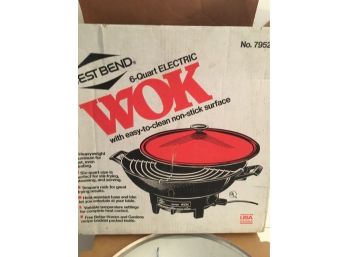 NEW IN BOX  West Bend 6 Quart Electric Wok