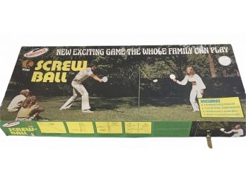 1970s K-Tel Screw Ball Outdoor Pole & Paddle Game