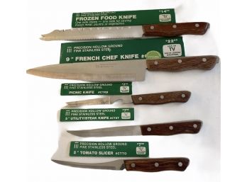 (D) Set Of 5 (NEW) Professional Knives