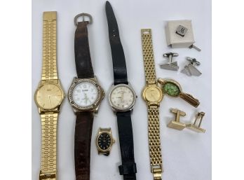 Mostly Men's Seiko Watch & Jewelry Lot