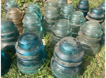 Glass Insulator Lot #1 (20 Pieces)