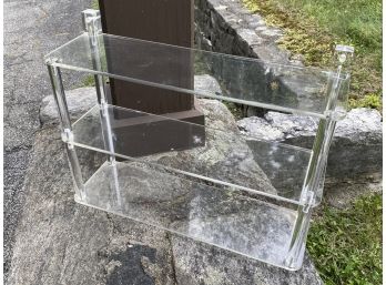 Vintage Lucite Hanging Shelf