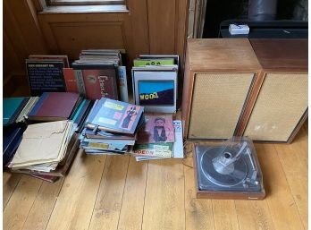 Large Group Of Vintage HiFi And Records