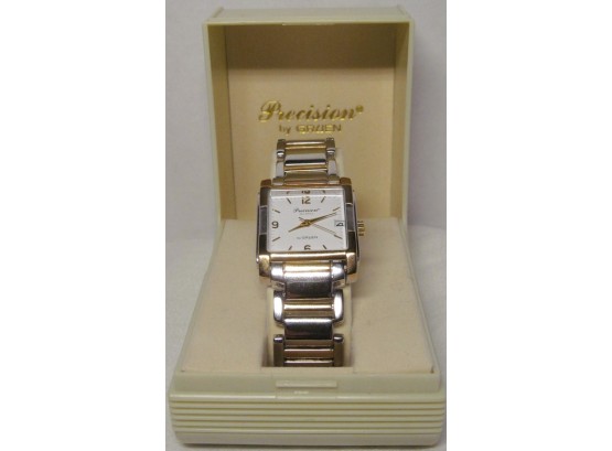 Precision Gruen Ladies Two-Tone Watch - New In Box With New Battery