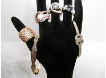 Fashion Ring And Bracelet Lot