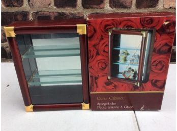 Small Display Case. 6” Tall With Glass Back