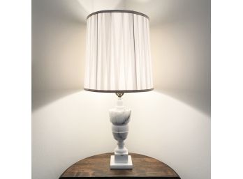 Vintage Table Lamp With Marbled Base