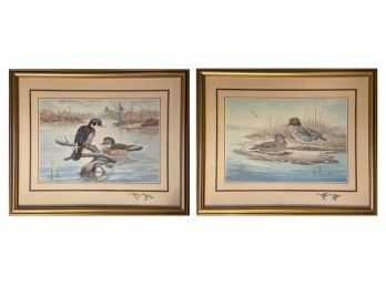 Vintage Pair Of E. Rambo Duck Prints