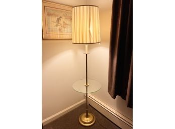 Vintage Floor Lamp With Glass Table