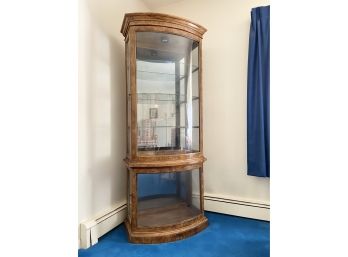 Vintage Lighted Curio Cabinet