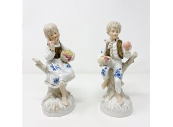 Porcelain Pastoral Boy And Girl