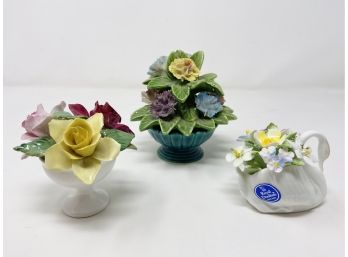 Fine Bone China Handpainted Floral Miniatures