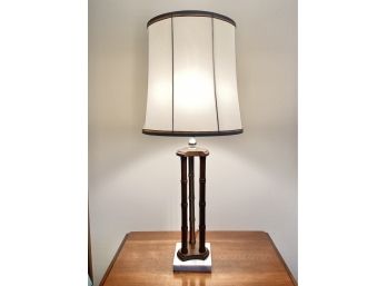 Vintage Faux Bamboo Table Lamp