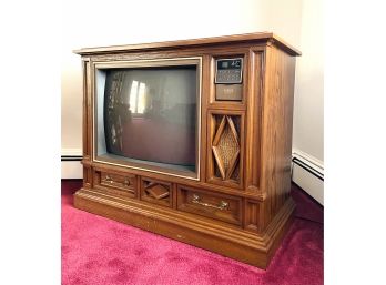 Vintage Zenith Console Color Television B2716P