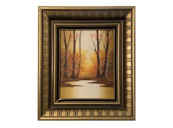 Vintage Autumnal Landscape Painting