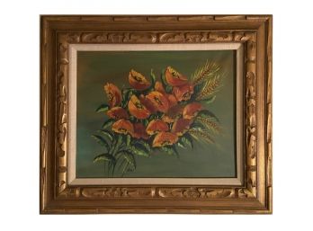 Artist Signed Floral Painting