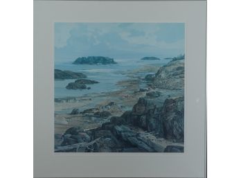 LAURENCE SISSON (1928-2015) 'rocky Shore At Low Tide' SIGNED LIMITED EDITION