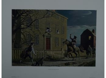 'PAUL REVERE WARNS CAPTAIN ISAAC HALL' (Second Example)