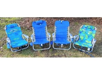 Group Of Four Nice Beach Sand Chairs - Rio Gear & Tommy7 Bahama