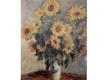 Monet Print Of Flowers